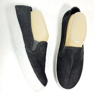 Glittered dark denim slip on loafers Casual Cool 8